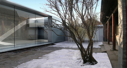 サムネイル:Pei Zhu, Tong Wu/Studio Pei-Zhuによる、蔡國強のための中庭付住宅のリノベーション