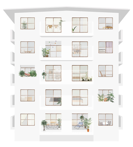 サムネイル:藤田雄介 / Camp Design inc.による「花畑団地27号棟改修プロジェクト」